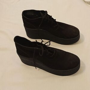 Robert clergerie suede platform shoes size 8